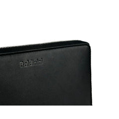 Baldinini Trend Elegant Black Leather Travel Organizer