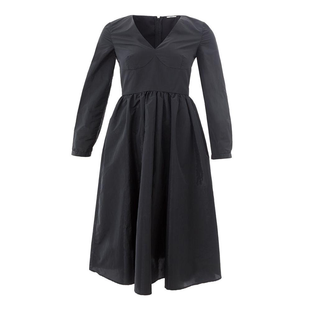 Lardini Elegant Black Polyester Dress