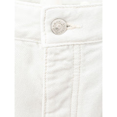 Armani Exchange Elegant White Cotton Trousers