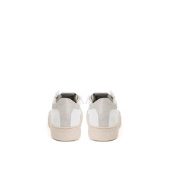 P448 Elegant White Leather Sneakers