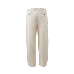 Emporio Armani Beige Cotton Chic Trousers