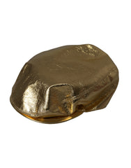 Dolce & Gabbana Metallic Gold Polyester Newsboy Hat Men