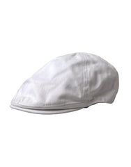 Dolce & Gabbana White Cotton Cloth Newsboy Hat Men