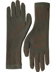 Dolce & Gabbana Brown Cotton Stretch Wrist Length Gloves