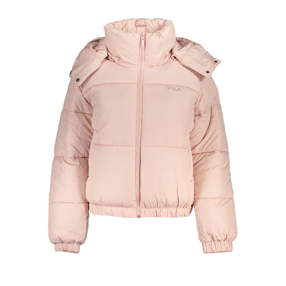 Fila Pink Polyester Jackets & Coat