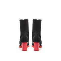 Alexander McQueen Black Neoprene Boot