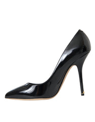 Dolce & Gabbana Black Patent Leather Bellucci Pumps Heels Shoes