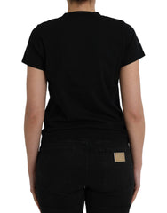 Balenciaga Black Cotton Logo Crew Neck Short Sleeves T-shirt