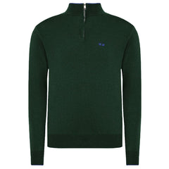 La Martina Green Wool Men Sweater