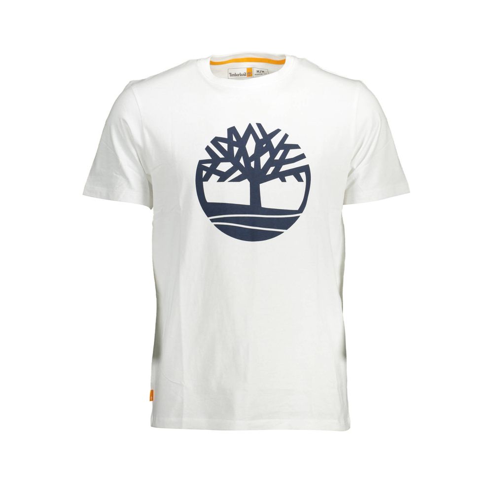 Timberland White Cotton Men TShirt