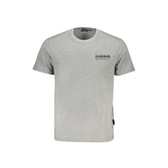 Napapijri Gray Cotton T-Shirt