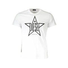 Diesel White Cotton Men T-Shirt