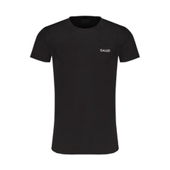 Gaudi Black Cotton T-Shirt