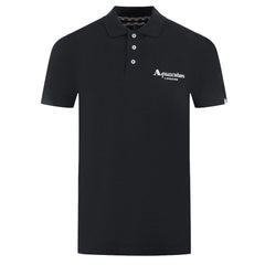 Aquascutum Elegant Contrast Logo Cotton Polo Shirt