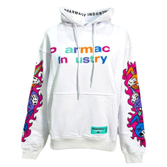 Pharmacy Industry Chic Cotton Hoodie with Graphic Sleeve Prints