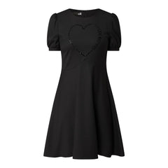 Love Moschino Black Wool Women Dress