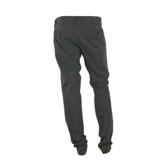 Made in Italy Gray Cotton Men Pant