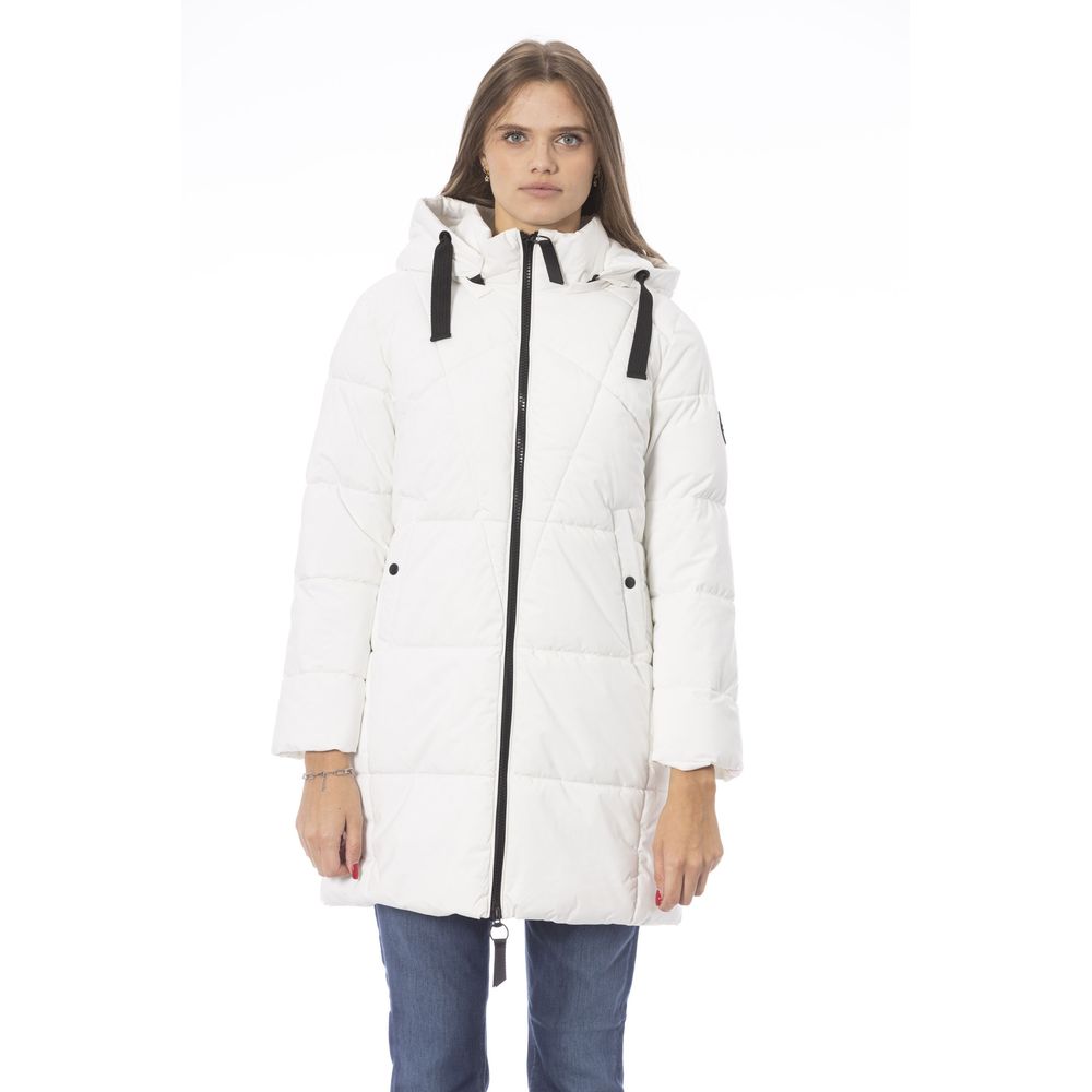 Baldinini Trend White Polyester Women Jacket