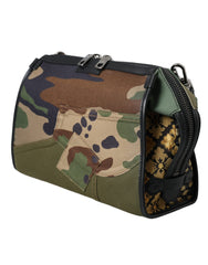 Dolce & Gabbana Multicolor Camouflage Patchwork Crossbody Bag