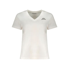 Kappa White Cotton Tops & T-Shirt