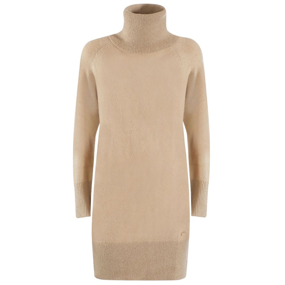 Yes Zee Beige Viscose Dress