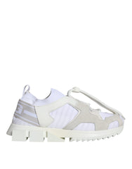 Dolce & Gabbana White Mesh Sorrento Trekking Sneakers Shoes