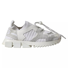 Dolce & Gabbana White Mesh Sorrento Trekking Sneakers Shoes