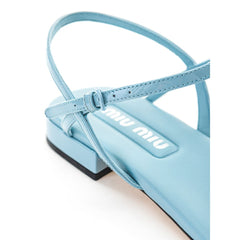 Miu Miu Light Blue Vernice Sandal