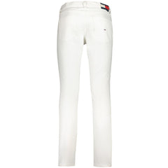 Tommy Hilfiger White Cotton Jeans & Pant