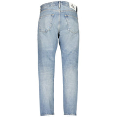 Calvin Klein Light Blue Cotton Jeans & Pant