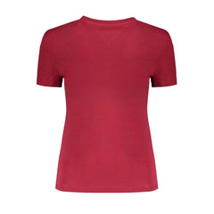 Tommy Hilfiger Red Cotton Tops & T-Shirt