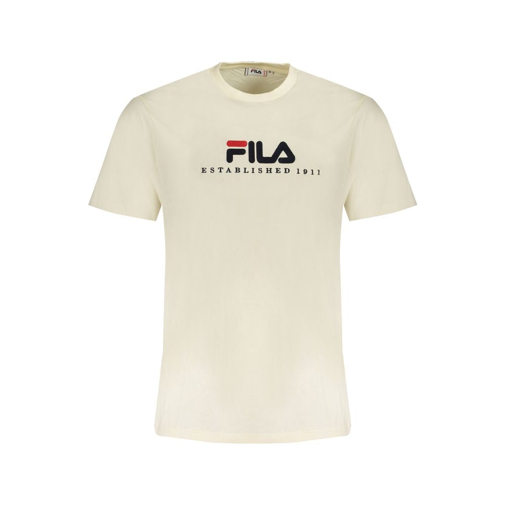 Fila Beige Cotton Men T-Shirt