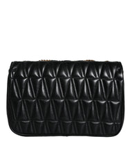 Versace Black Mini Nappa Leather Crossbody Shoulder Bag