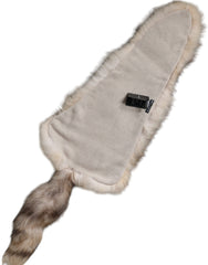 Dolce & Gabbana Brown Frost Fox Fur Neck Warmer Winter Scarf