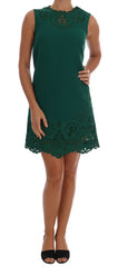 Dolce & Gabbana Elegant Green A-Line Sheath Dress