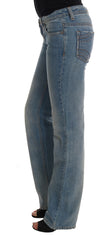 Costume National Chic Classic Fit Straight Blue Jeans