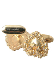 Dolce & Gabbana Gold Plated 925 Sterling Silver Devotion Cufflink