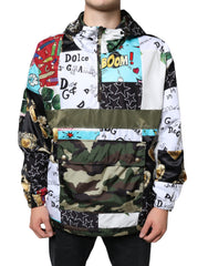 Dolce & Gabbana Multicolor Patchwork Cotton Hooded Jacket