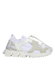 Dolce & Gabbana White Mesh Sorrento Trekking Sneakers Shoes