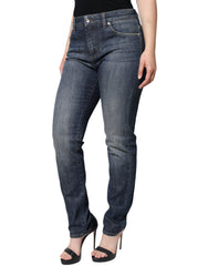 Dolce & Gabbana Dark Blue Cotton Stretch Skinny Denim Jeans