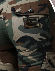 Dolce & Gabbana Multicolor Camouflage Cargo Pants