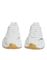 Dolce & Gabbana White Gold Daymaster Low Top Sneakers Shoes