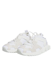 Dolce & Gabbana White Mesh Sorrento Trekking Sneakers Shoes