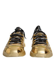 Dolce & Gabbana Metallic Gold NS1 Low Top Sneakers Shoes