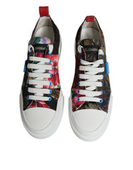 Dolce & Gabbana Multicolor Patchwork Low Top Sneakers Shoes