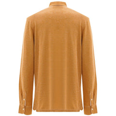 Corneliani Beige Cotton Polo Shirt