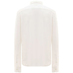 Corneliani White Cotton Polo Shirt