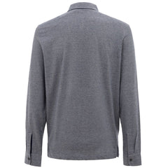 Corneliani Gray Cotton Polo Shirt