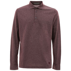 Corneliani Purple Cotton Polo Shirt