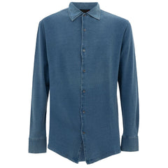 Corneliani Light Blue Cotton Shirt